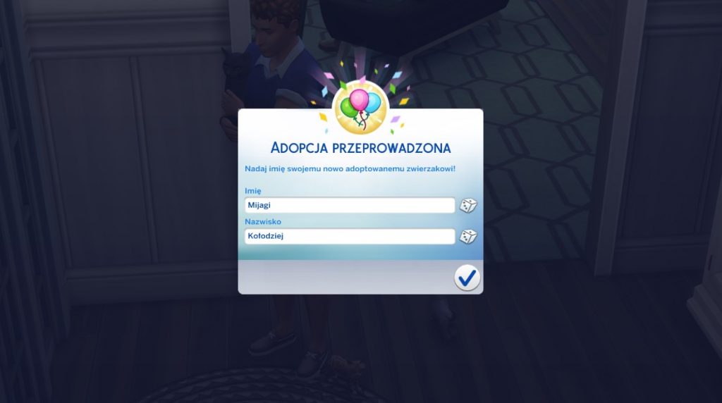 Adopcja zwierzaka w The Sims 4