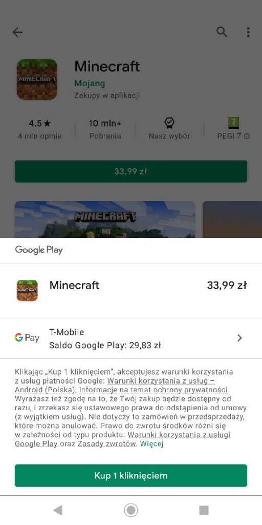 Jak pobrać Minecrafta - zakup gry