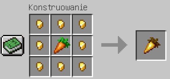 Jak zrobić złotą marchew w Minecraft?