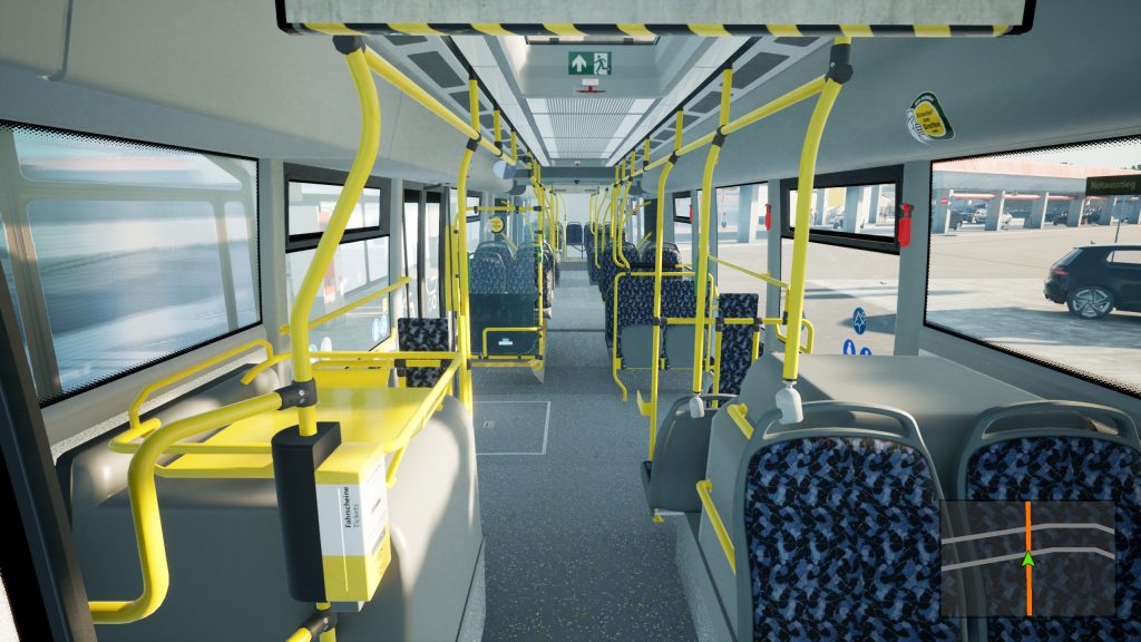 Wnętrze autobusu Scania Citywide LF 18M w The Bus