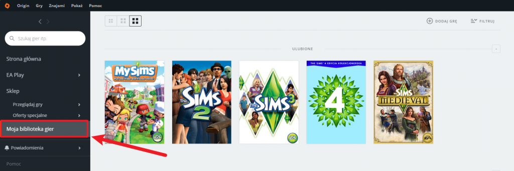 The Sims 4 zmiana języka