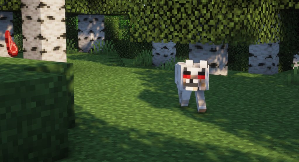 Agresywny wilk Minecraft
