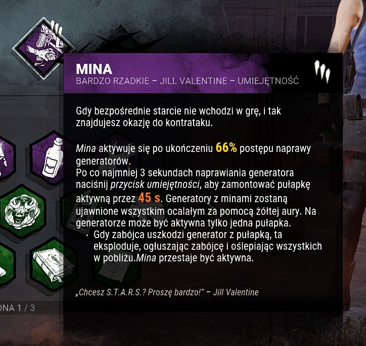 dbd umiejętność mina