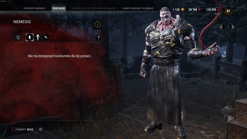 dbd Skin podstawowy Nemesis