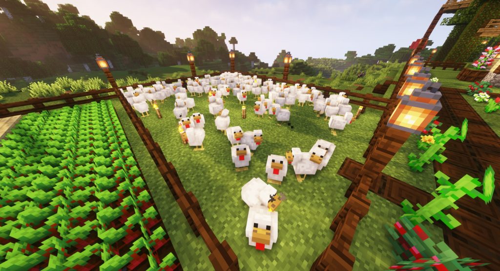 Hodowla kur Minecraft