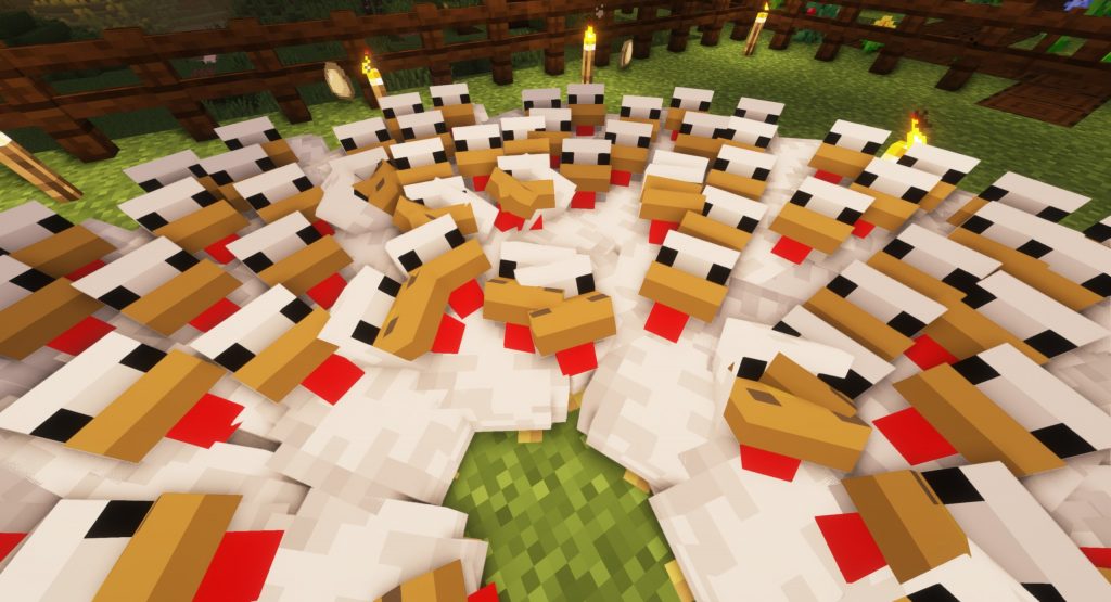 Hodowla kur Minecraft