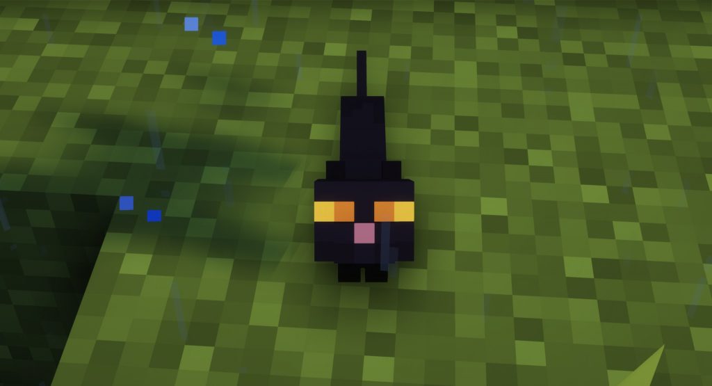 Mały, czarny kotek Minecraft