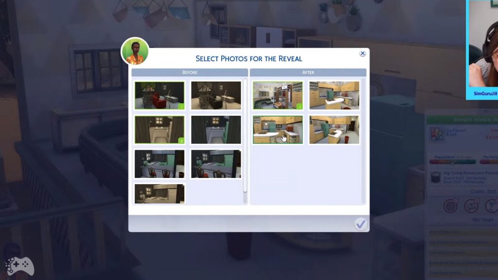 The Sims 4 Wystrój marzeń praca dekoratora wnętrz
