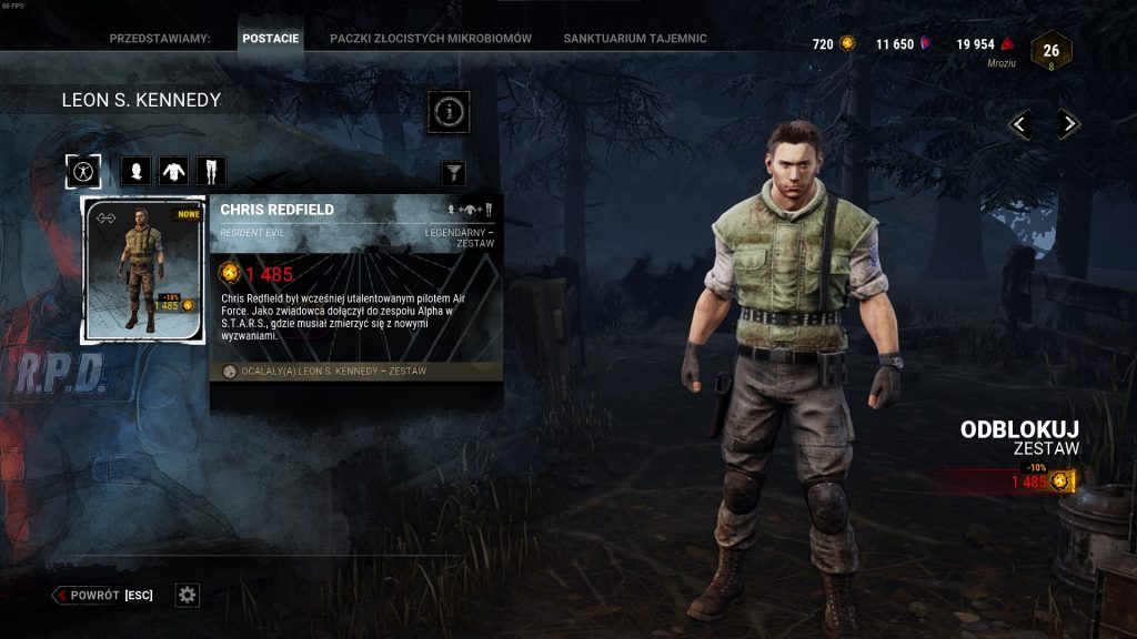 Dead by Daylight Chris Redfield