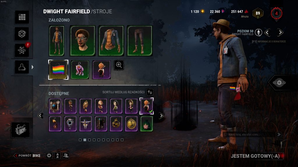 Tęczowa zawieszka w Dead by Daylight