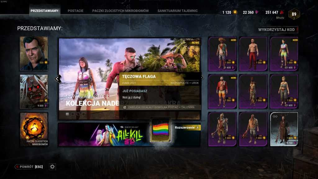 Zawieszka tęczowa w DBD