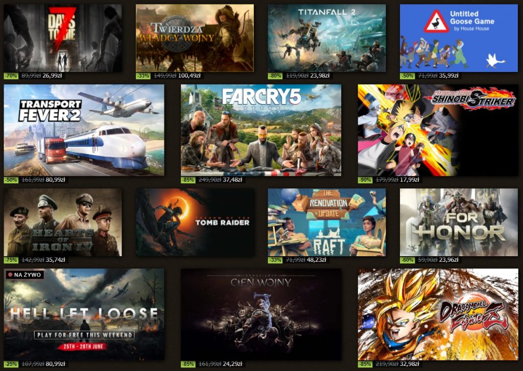 Steam Summer Sale 2021 promocje Gry w promocji w letniej wyprzedaży na steam