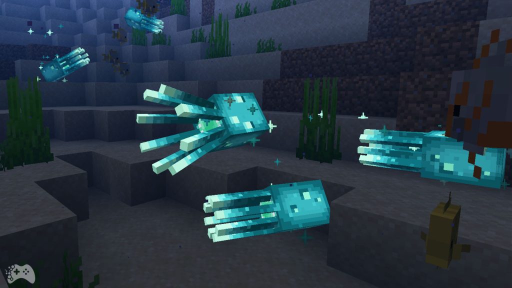 Świecące kałamarnice Minecraft 1.17