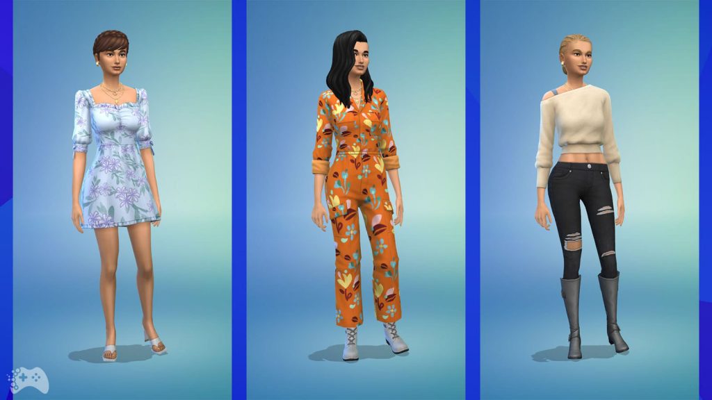 The Sims 4 Wystrój marzeń ubrania