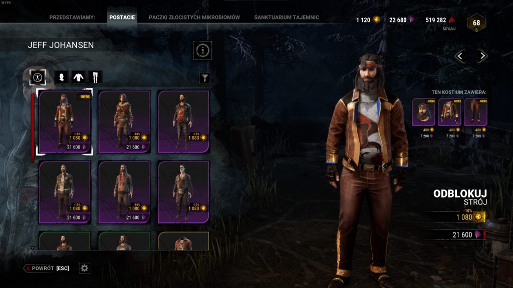 dbd grecki skin Jeff Johansen