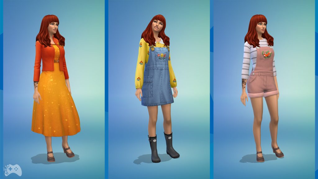 First look ubrania dla simek z The Sims 4 Wiejska Sielanka