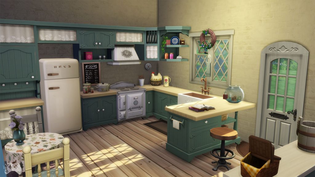 The Sims 4 Wiejska sielanka first look kuchnia na wsi