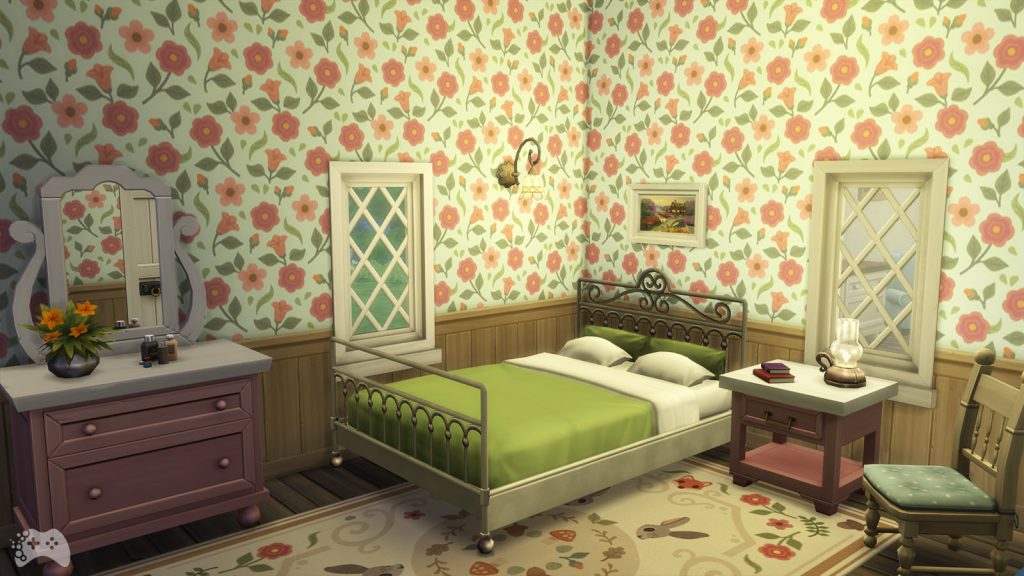 The Sims 4 Wiejska sielanka first look sypialnia