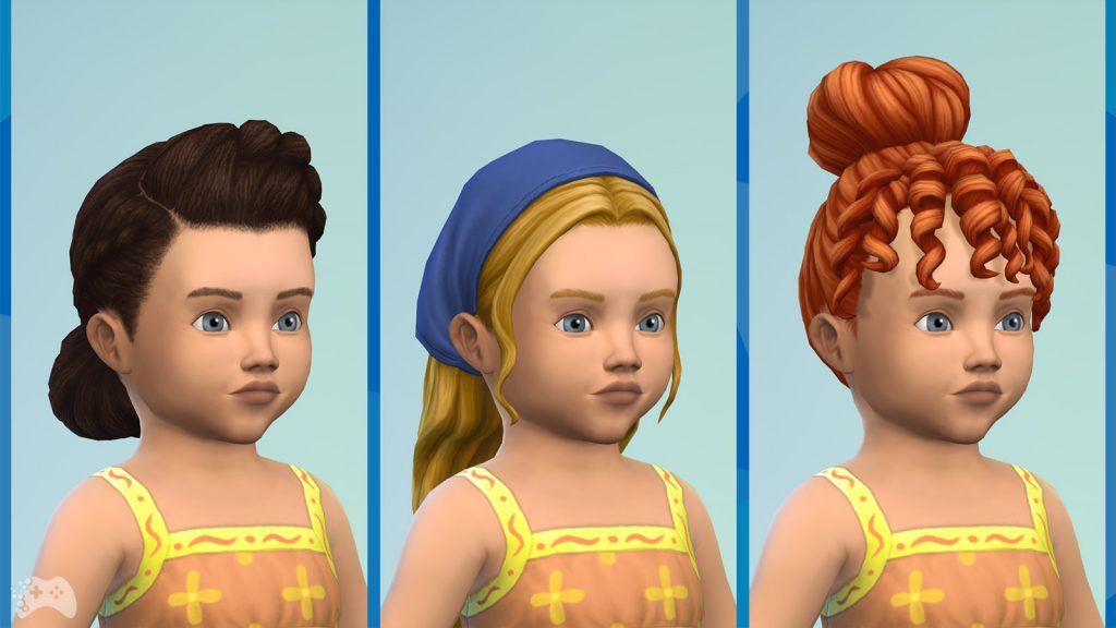 The Sims 4 Wiejska sielanka przegląd fryzury mała dziewczynka