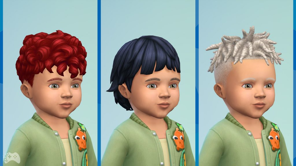 The Sims 4 Wiejska sielanka przegląd fryzury mały chłopiec