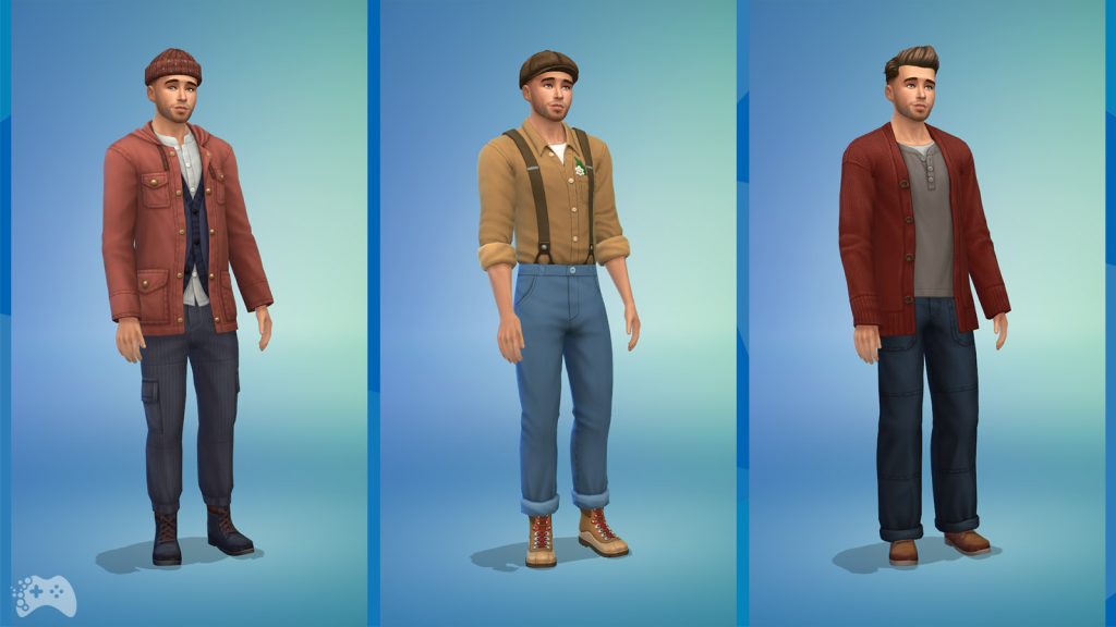 The Sims 4 Wiejska sielanka przegląd ubrania dla simów