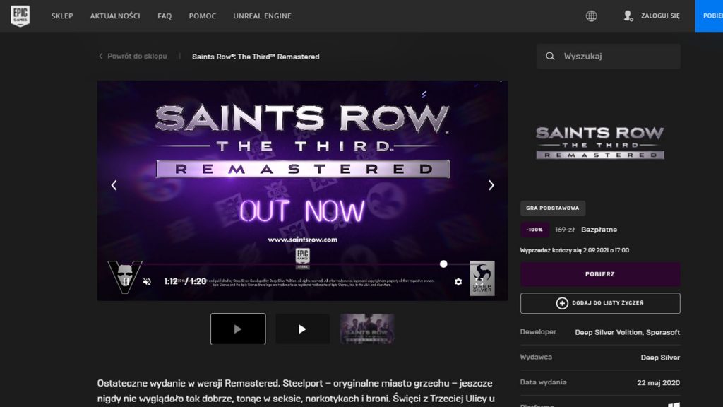 Saints Row The Third Remastered pobierz