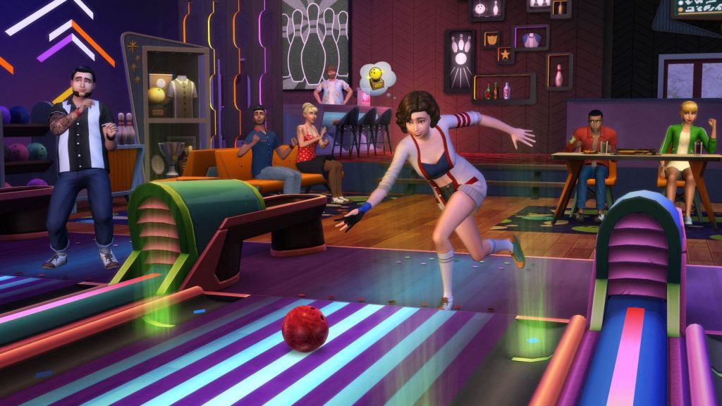 Kod na grę w kręgle The Sims 4 Wieczór na kręgielni