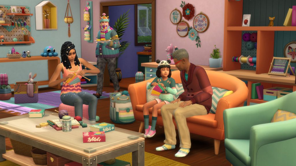 The Sims 4 Włóczkowe historie kody robienie na drutach