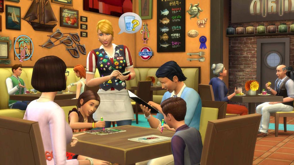 The Sims 4 restauracja kody