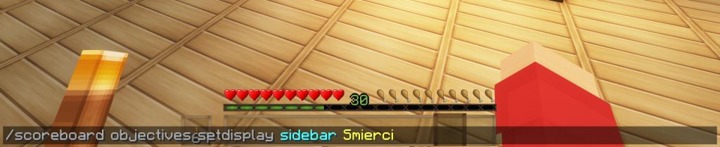 komenda na licznik śmierci minecraft