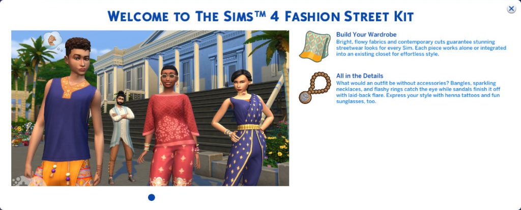 The Sims 4 Dzielnica mody Origin