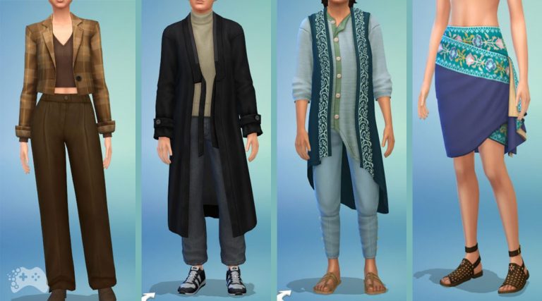Ubrania i dodatki z The Sims 4 Dzielnica mody i Lotniskowy szyk