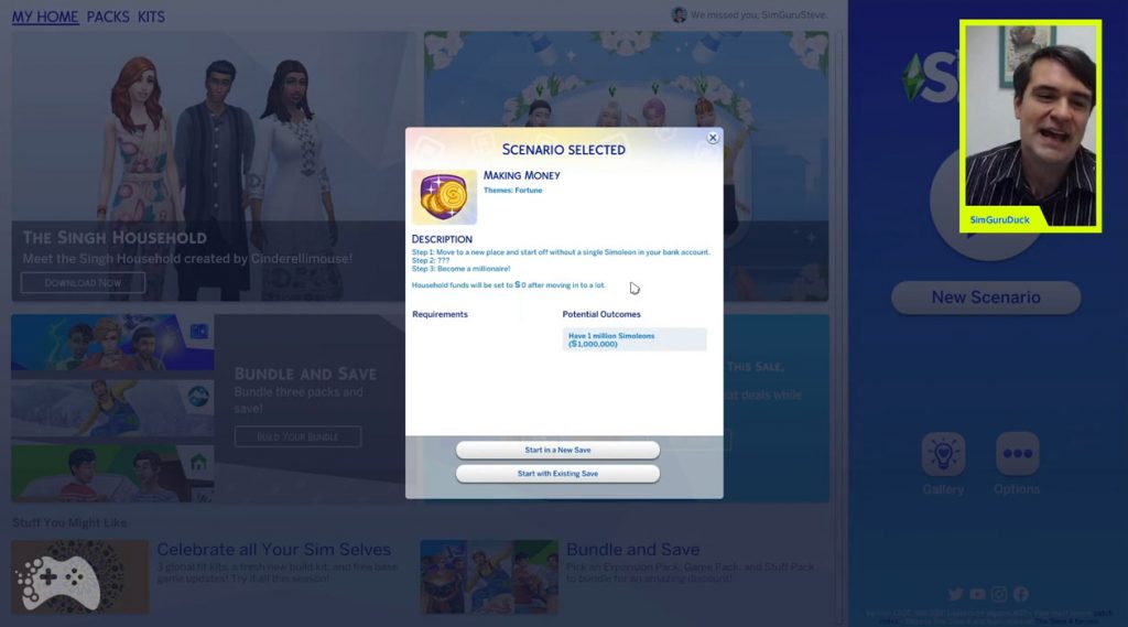 Challenge w The Sims 4 aktualizacja