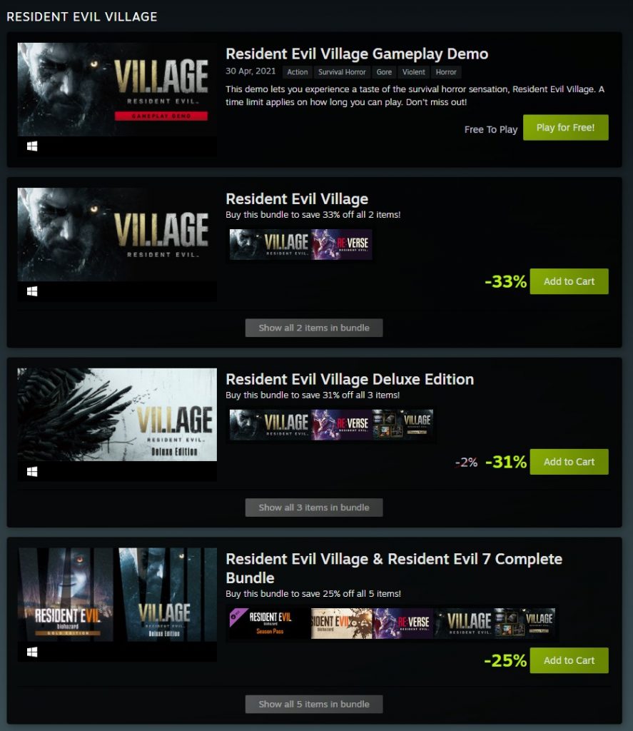 Resident Evil Village - promocja
