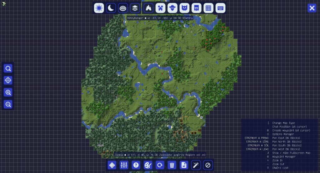 Mapa JourneyMap dla Minecrafta 1.17+
