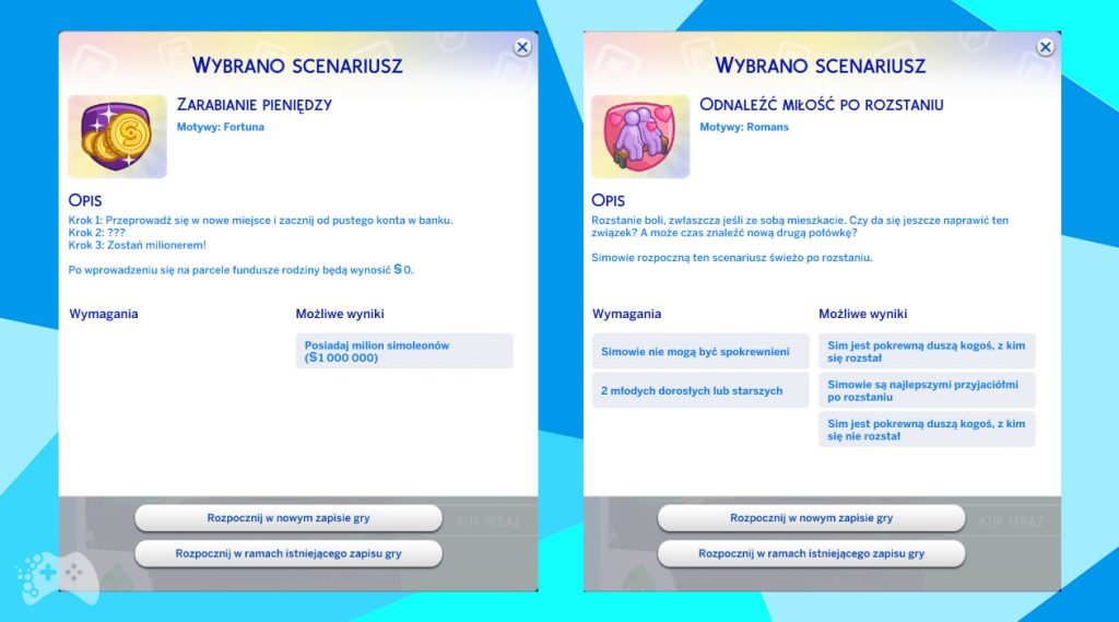 Scenariusze aktualizacja The Sims 4 listopad