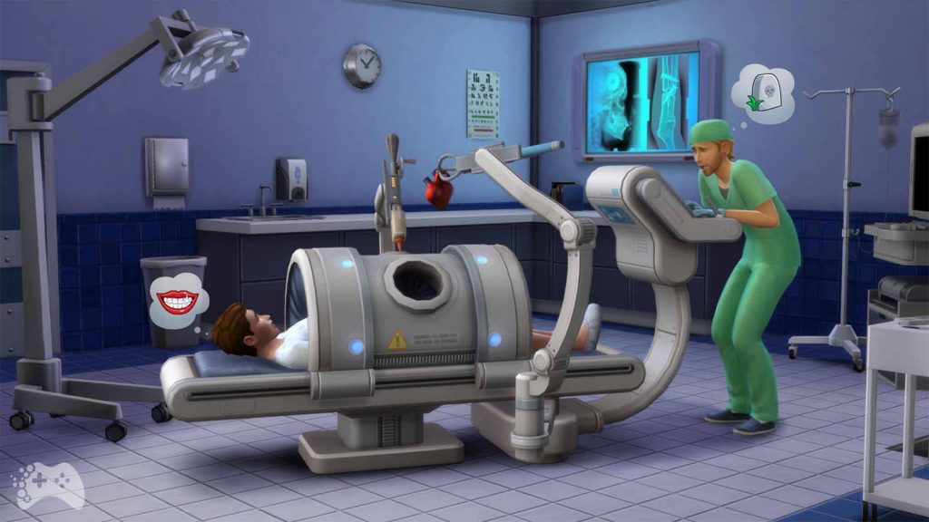 jak pójść do szpitala w the sims 4