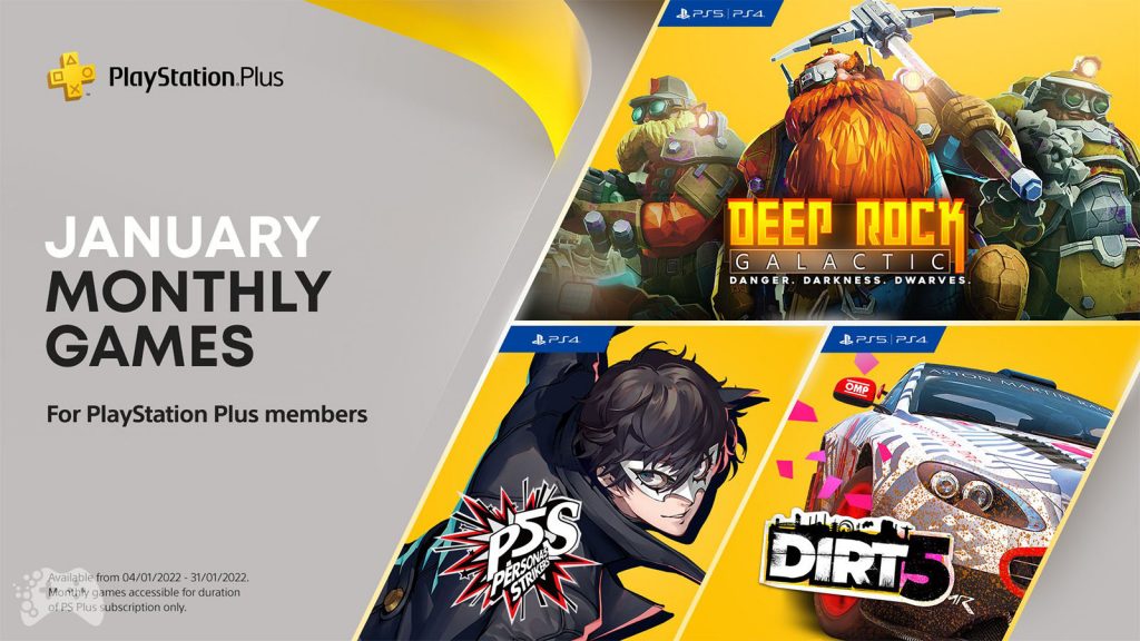 Lista gier PlayStation plus styczeń 2022