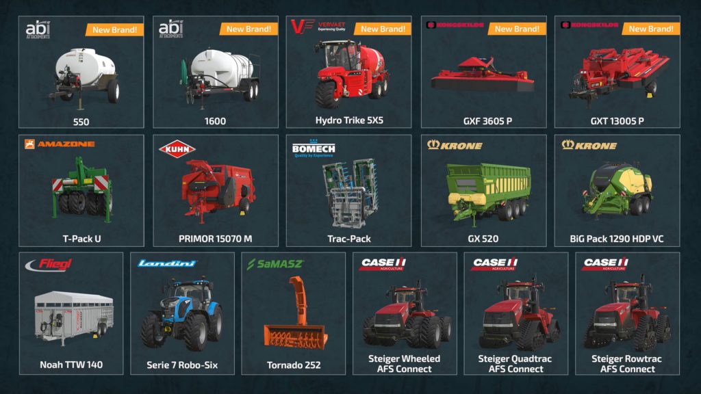 Nowe pojazdy w Farming Simulator 22