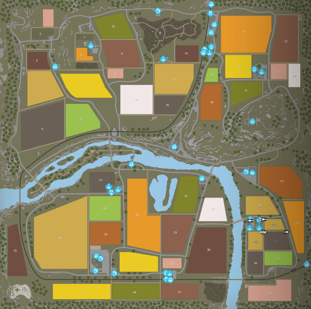 Farming Simulator 22 Haunt-Beyleron cała mapa