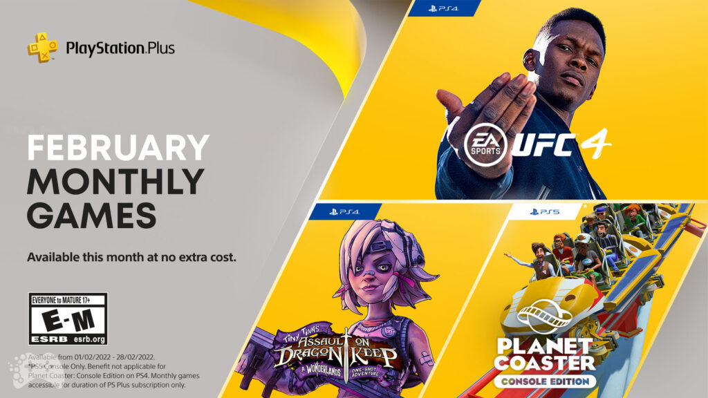 Lista gier PS plus luty 2022
