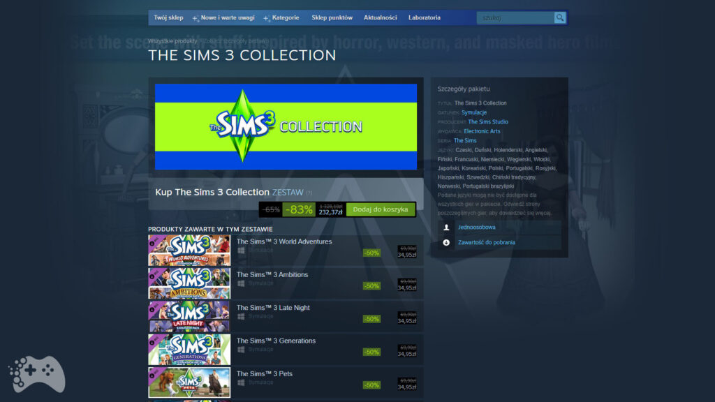 Promocja The Sims 3 Styczeń 2022