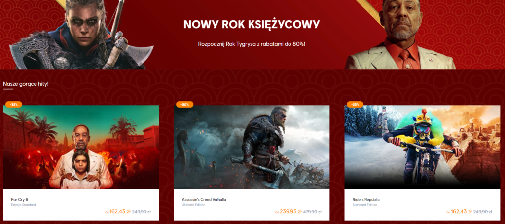 Ubisoft Store - promocje na Nowy Rok Księżycowy