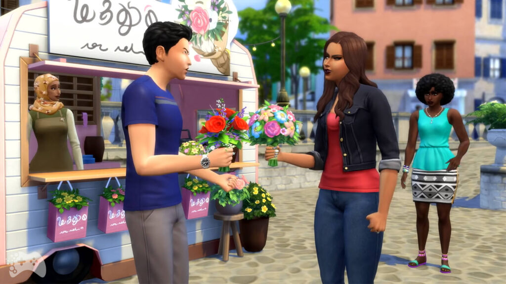 Budki z kwiatami w The Sims 4