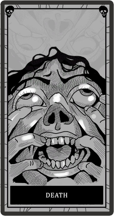 Death karty tarota Phasmophobia