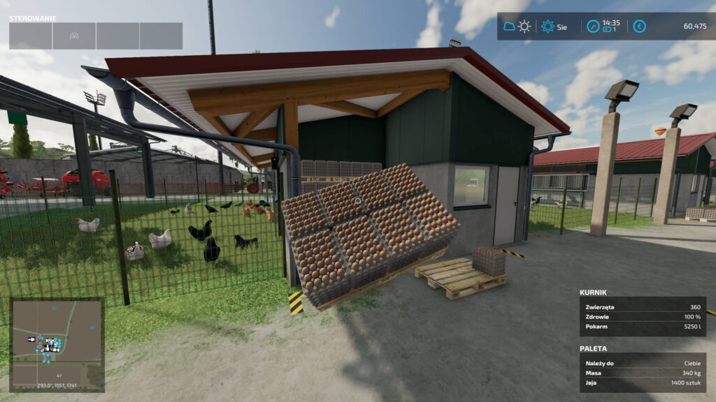 Podnoszenie ciężkich przedmiotów ręką - Farming Simulator 22