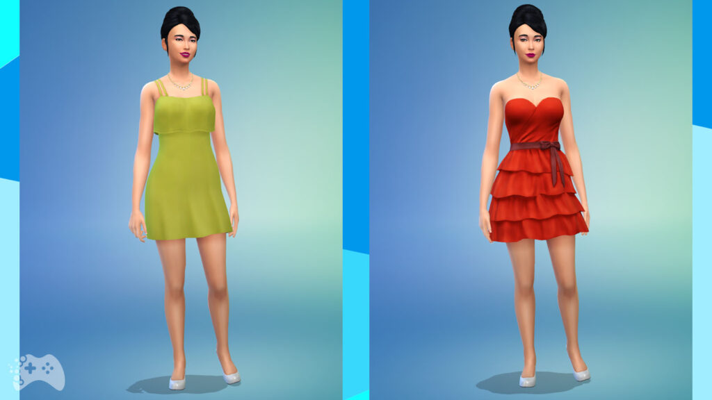 Kolory sukienek aktualizacja The Sims 4 luty 2022
