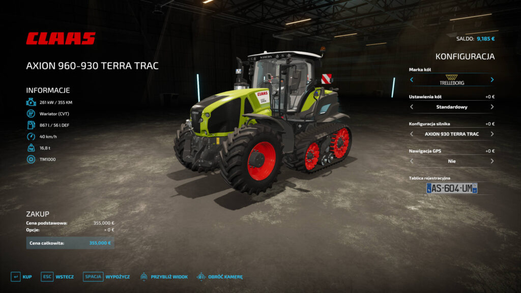 Mody do Farming Simulator 22: Claas Axion 900