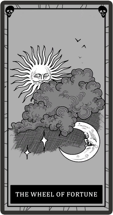 The wheel of fortune karty tarota Phasmophobia