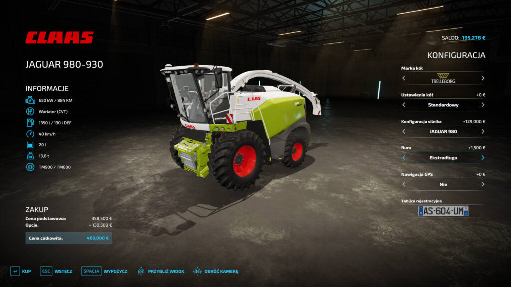 claas jaguar 980 kobajny do farming simulator 22